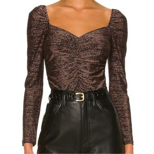 MINKPINK Imane Ruched Top NWT